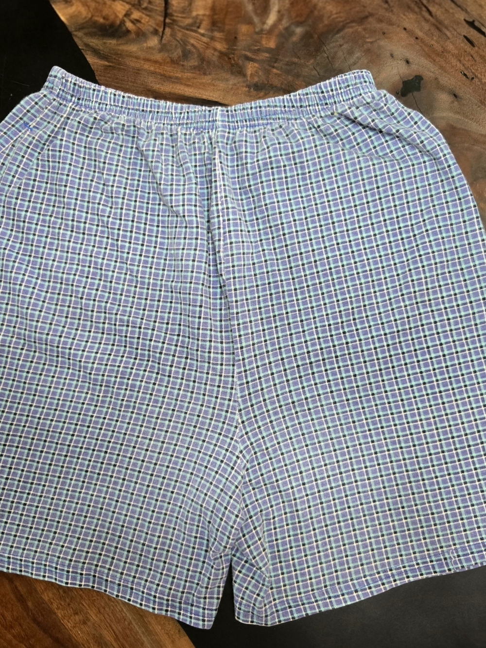 Hanes Her Way White and Blue Logo Women's Lounge Boxer Shorts